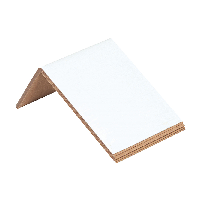 4 X 3 X 2" Edge Board Protectors - .160" Thick, White, 650/Case