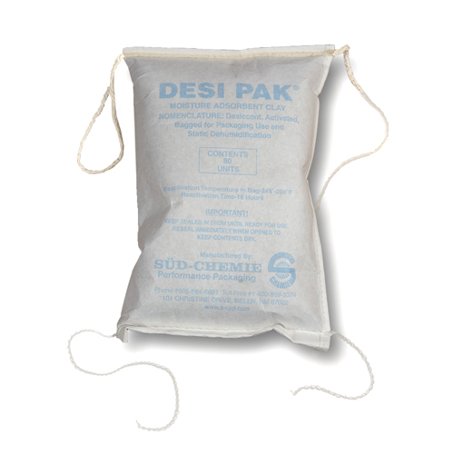 80 OZ. Clay Sewn Cloth Desiccant Moisture Control - 30/Drum