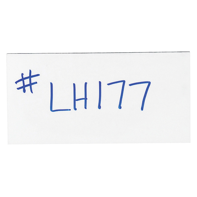 2 X 4" Warehouse Labels - Magnetic Strips, White, 25/Case