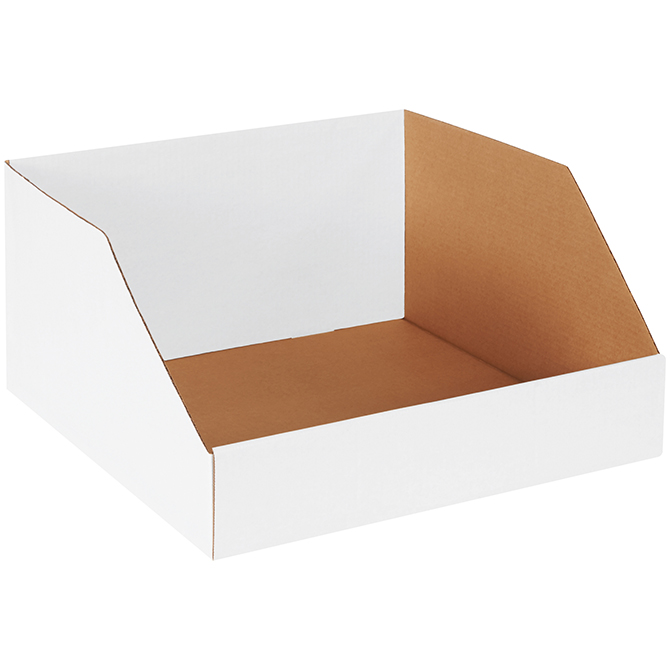 18 X 18 X 10" Jumbo Open Top Bin Boxes, 25/Bundle