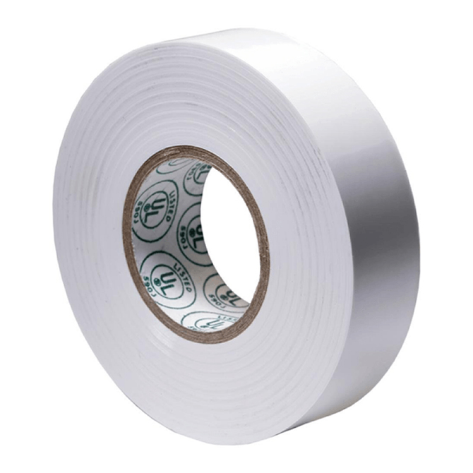 Electrical Tape (El-766AW) - 3/4" X 66 FT., White, 10 Rolls/Case