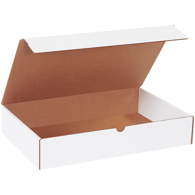 16 X 10 X 3" White Literature Mailer, 50 Mailers/Bundle