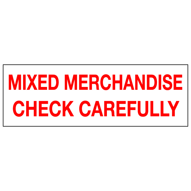 2 X 6" - Mixed Merchandise Labels, 500/Roll