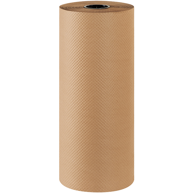 18" X 300 FT. - 60 LB. Kraft Paper Roll, Indented