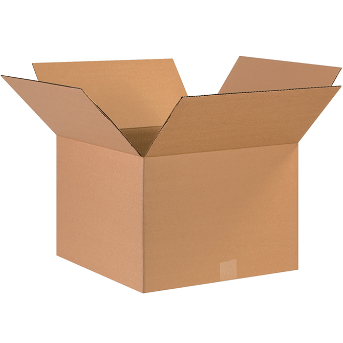 17 X 17 X 12" ECT-32 RSC Corrugated Box, 25 Boxes/Bundle