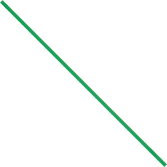 10&QUOT; Paper Pre-Cut Twist Ties, Green, 2000/CASE