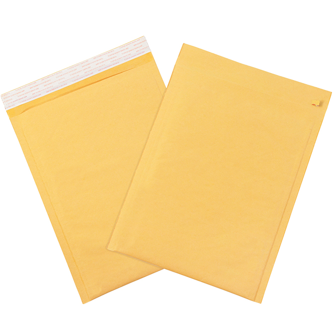 #3 - 8.5 X 14.5" Self-Seal Bubble-Lined Mailers W/Tear Strip, Kraft, 100/Case
