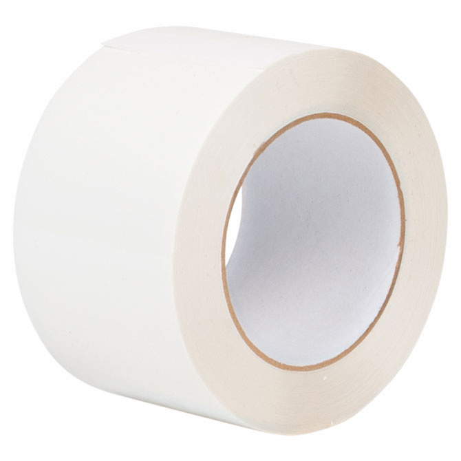 Decker 155NR Carton Sealing Tape - 2" X 110 Yds., 2.6 MIL, Natural Rubber, White, 36 Rolls/Case