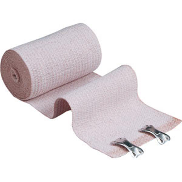 First Aid Only&reg; Elastic Bandages- 2 Fasteners, 3"X 5 Yards, Latex Free, 12 Rolls/Box