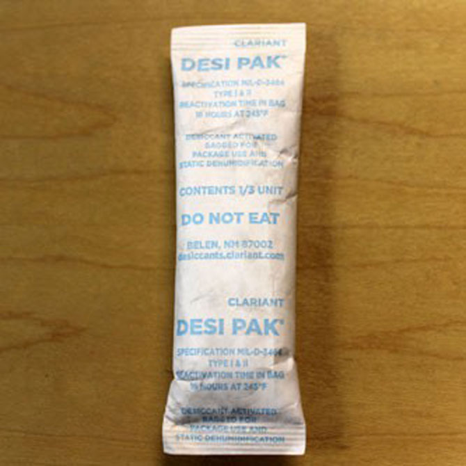 Desi Pak (Clay) IN Tyvek Bags - 1/3 Unit, 1 X 3.5", 700/Pail, 25639127698