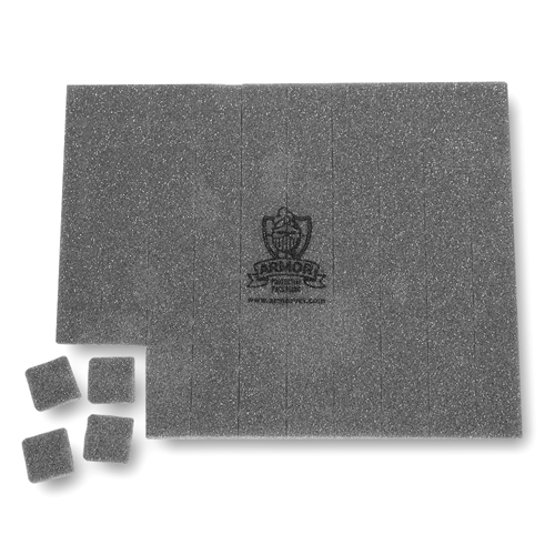 1 X 1 X 1/4" Vci Foam Pad - Gray, 2000/Case