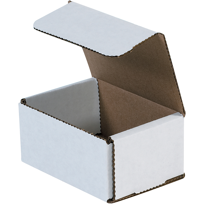 4 X 3 X 2" White Corrugated Mailer, 50 Mailers/Bundle