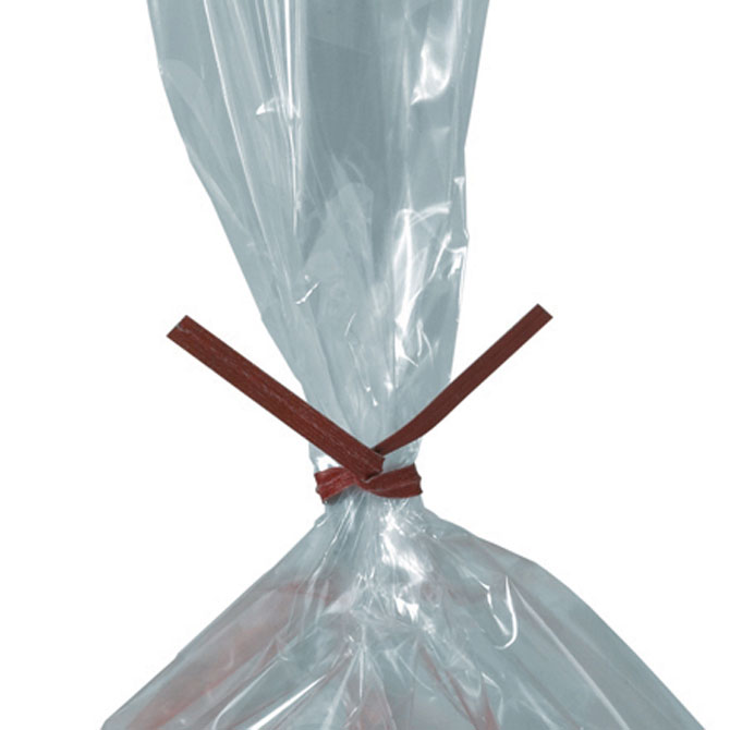 12" Paper Pre-Cut Twist Ties, Blue, 2000/Box
