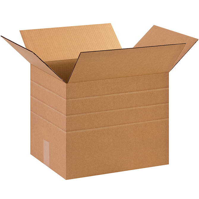 15 X 12 X 12/10/8/6" ECT-32 Multi-Depth Box, 25 Boxes/Bundle