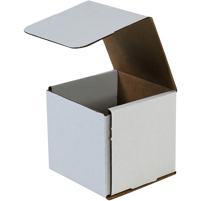 5 X 5 X 5" White Corrugated Mailer, 50 Mailers/Bundle