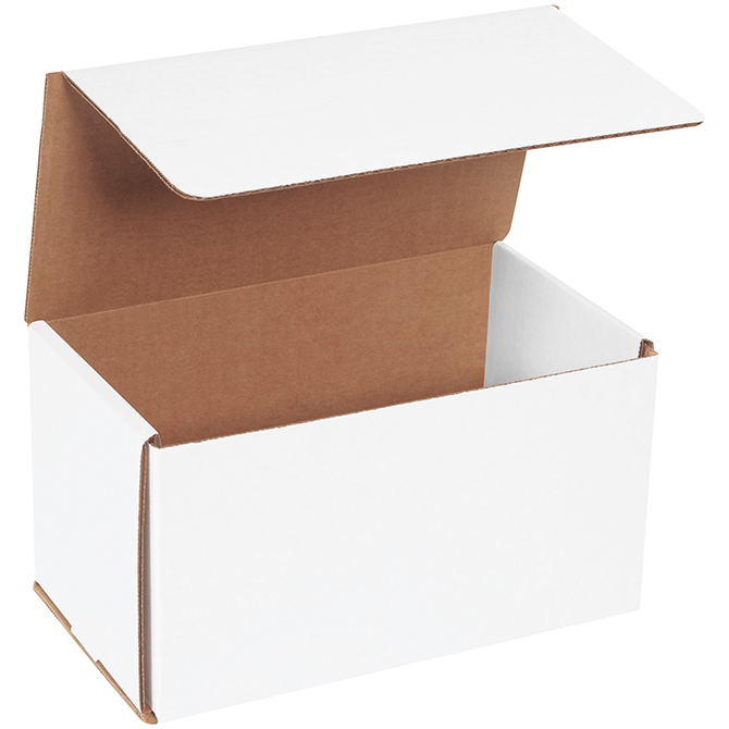 9 X 5 X 5" White Corrugated Mailer, 50 Mailers/Bundle