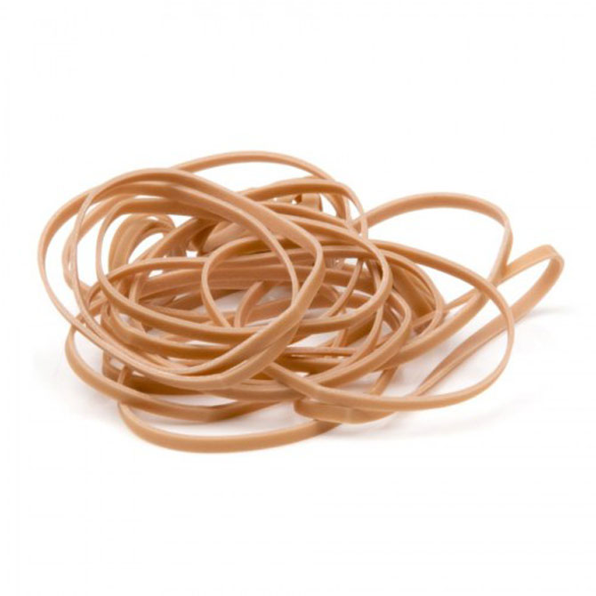 #32 Rubber Band - 1/8 X 3", 5 LB./Bag, 25 LBS./Case, (Approx. 87500 Bands/LB.)