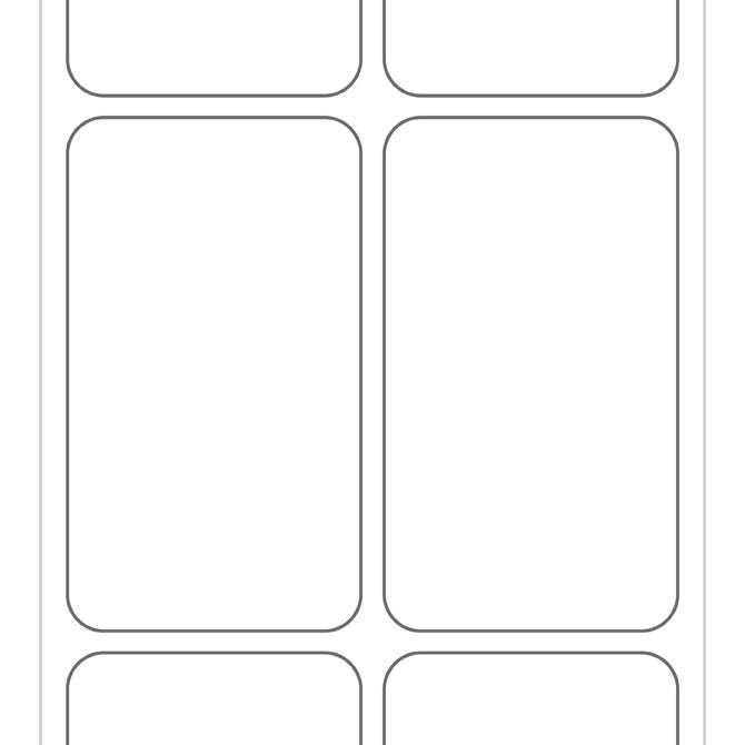 1 X 1.75" (2 Across) Thermal Transfer Labels - 7000/Roll, 8 Rolls/Case