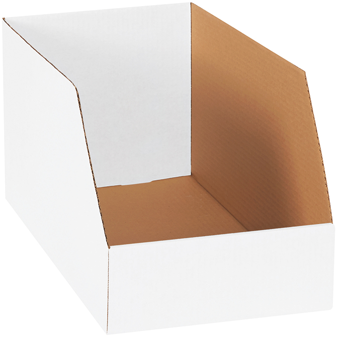 12 X 18 X 10" Jumbo Open Top Bin Boxes, 25/Bundle