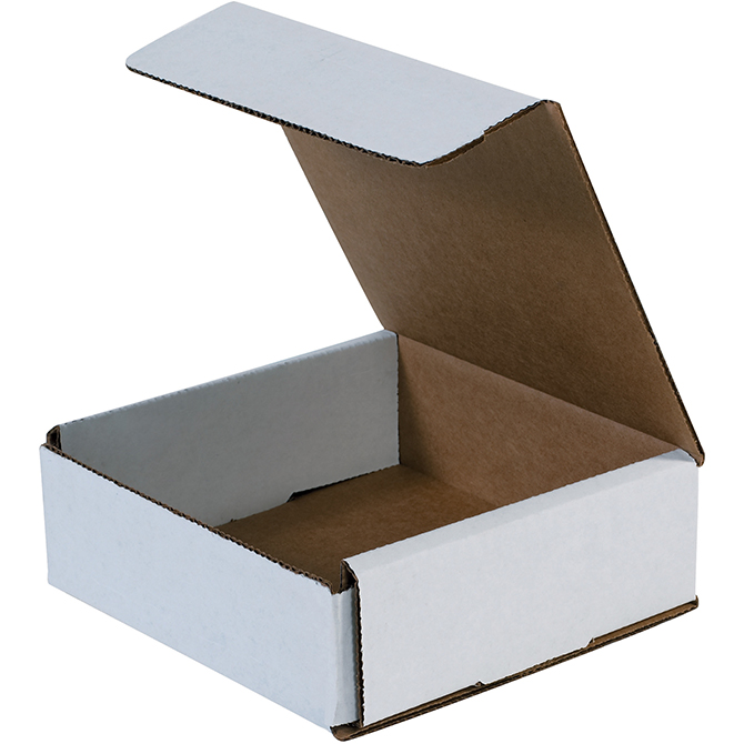 10 X 10 X 2" White Corrugated Mailer, 50 Mailers/Bundle