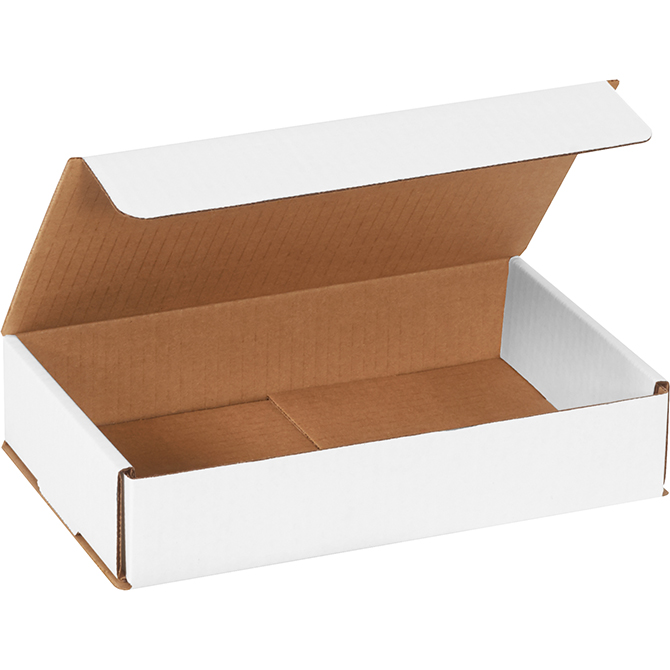 10 X 6 X 2" White Corrugated Mailer, 50 Mailers/Bundle