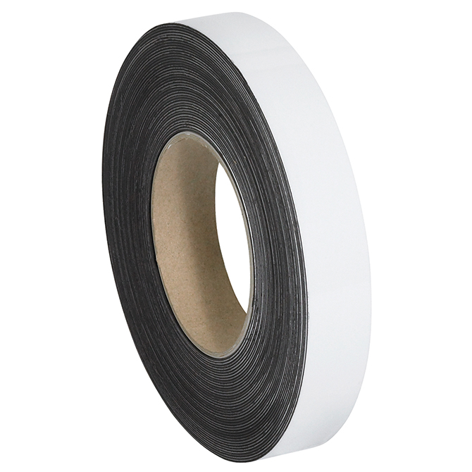 1" X 50' - Warehouse Labels - Magnetic Roll, White
