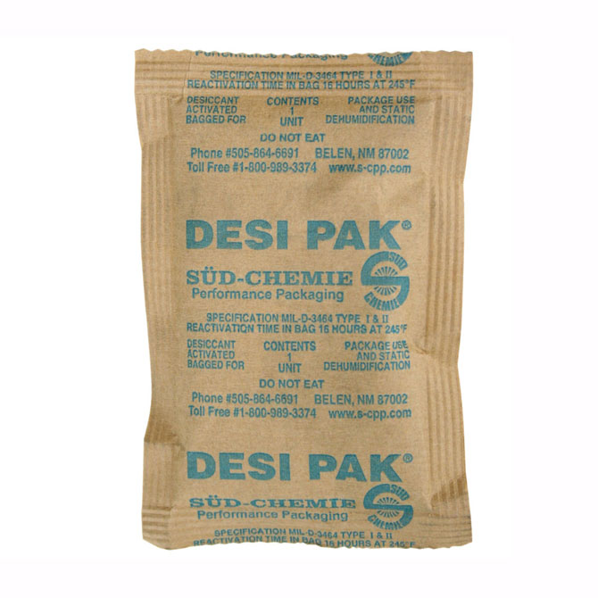 Desi Pak (Clay) IN Paper Bags - #3785, 1 Unit, 3 X 4.5", 300/Pail, Meets MIL-D-3464,