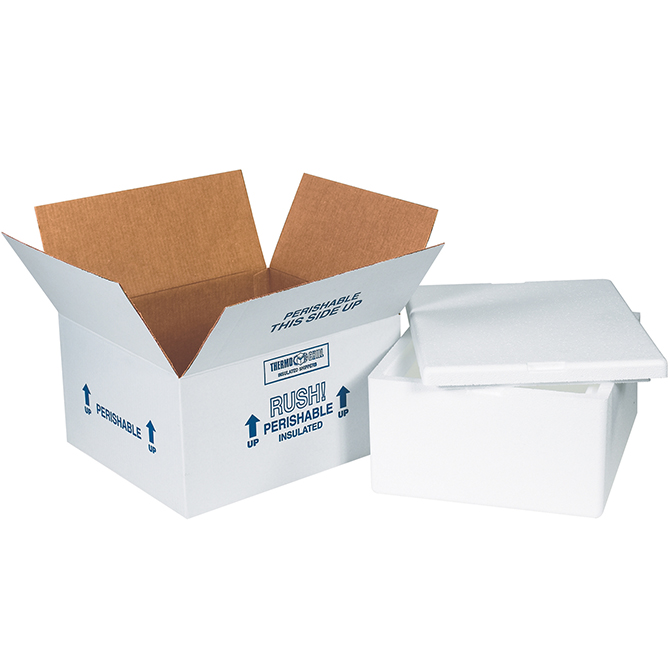 12 X 10 X 5" Printed Cooler Box, 4 Each/Pack