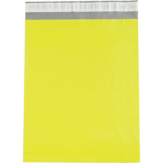 14.5 X 19" Self-Seal Flat Poly Mailer, Yellow, 100/Case