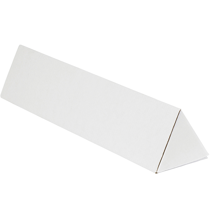 3 X 24.25" Triangle Mailing Tubes, White, 50/Case