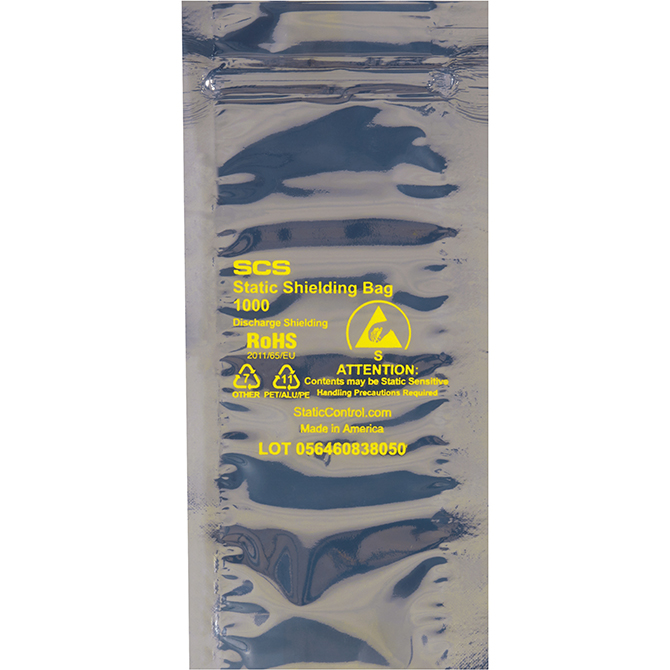 6 X 24" Reclosable Static Shielding Bags, 100/Case