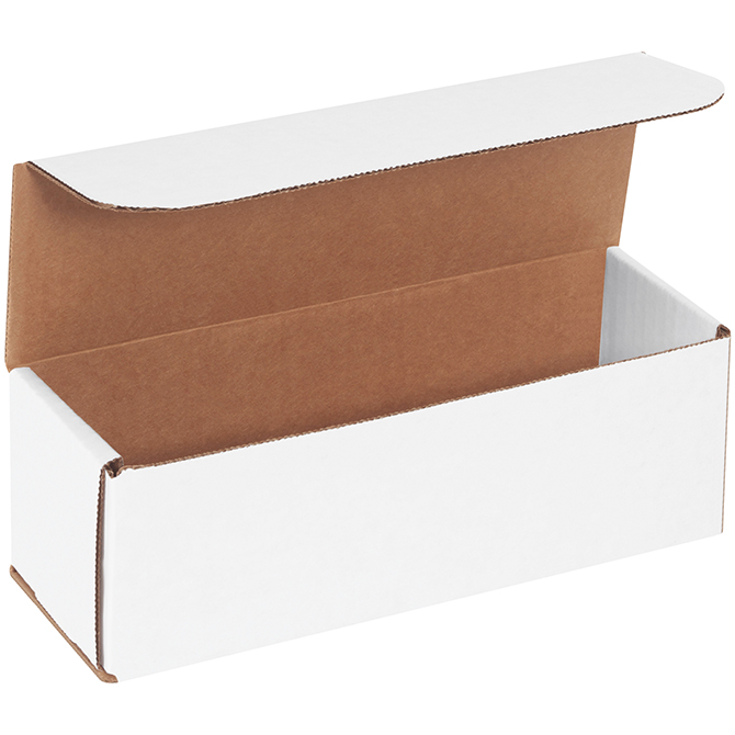 9 X 3 X 3" White Corrugated Mailer, 50 Mailers/Bundle