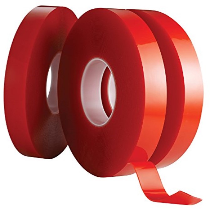 Avery Dennison Afb 6610C Very High Bond Foam Tape - 1" X 36 Yds., 44.5 MIL, Clear, 12 Rolls/Case