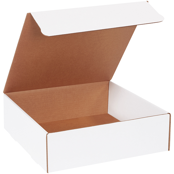 13 X 13 X 4" White Literature Mailer, 50 Mailers/Bundle