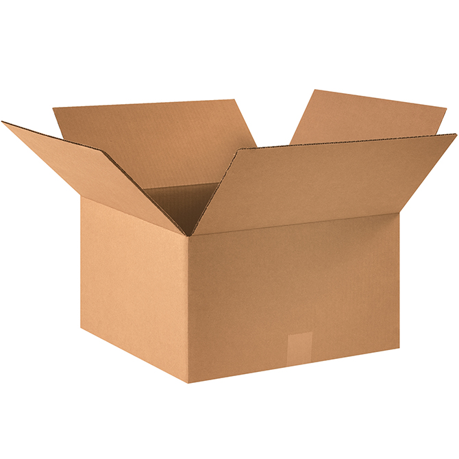 16 X 16 X 9" ECT-32 RSC Corrugated Box, 25 Boxes/Bundle