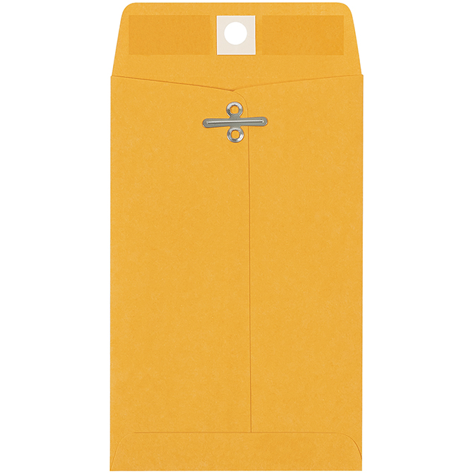 4 X 6.375" Clasp Envelopes, Kraft, 1000/Case