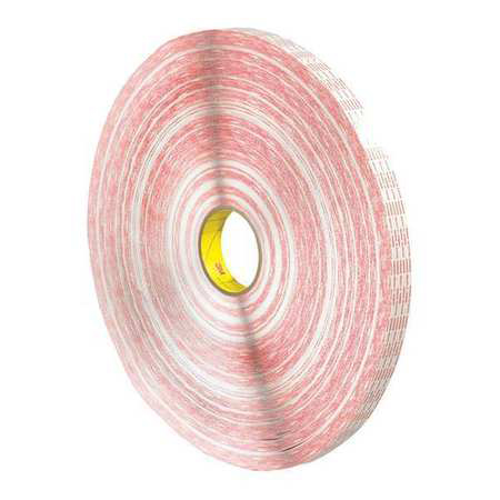 3M 9925XL Double Coated Extended Liner Tape - 1/2" X 750 Yds., White, 12 Rolls/Case