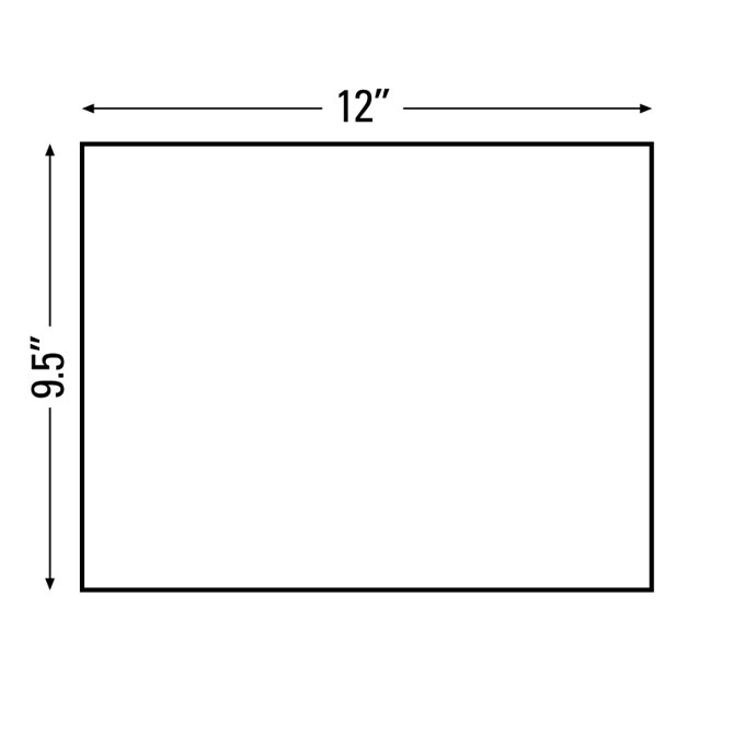 Packing List Envelopes - 10 X 12", Clear / No Print, Back Loading, 500/Case