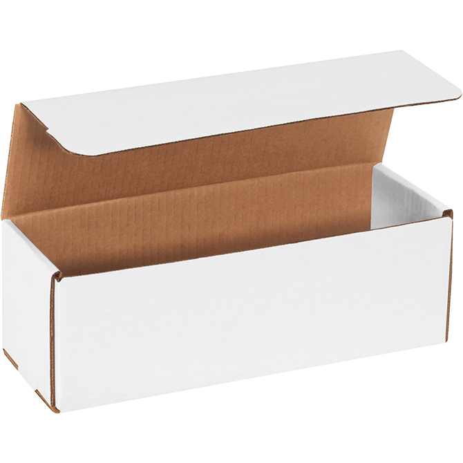 12 X 4 X 4" White Corrugated Mailer, 50 Mailers/Bundle