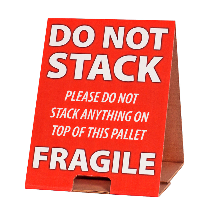 Pallet Easel - Do Not Stack, Red, 50/Bundle