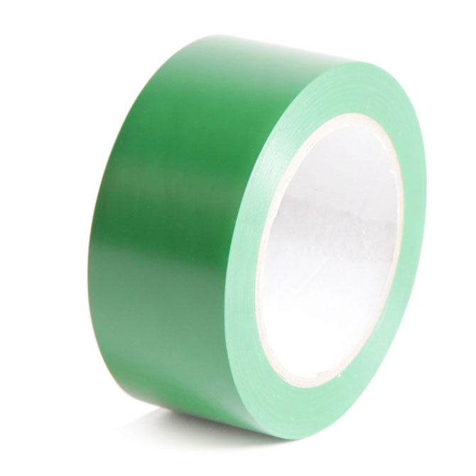Achem ST419 Color Vinyl Tape - 1/2" X 36 Yds., Green, 72 Rolls/Case
