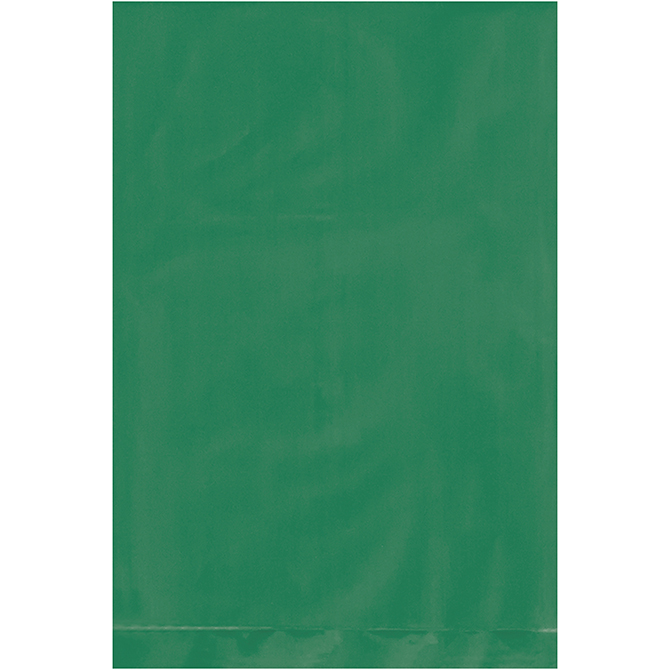 4 X 6" - 2 MIL Flat Poly Bags, Green, 1000/Case