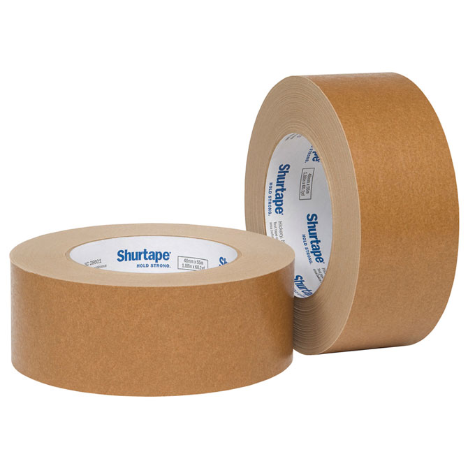 Shurtape Fp 97 Paper Flatback Tape - 2" X 60 Yds., Kraft, 24 Rolls/Case