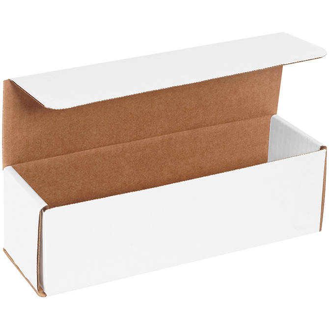 10 X 3 X 3" White Corrugated Mailer, 50 Mailers/Bundle