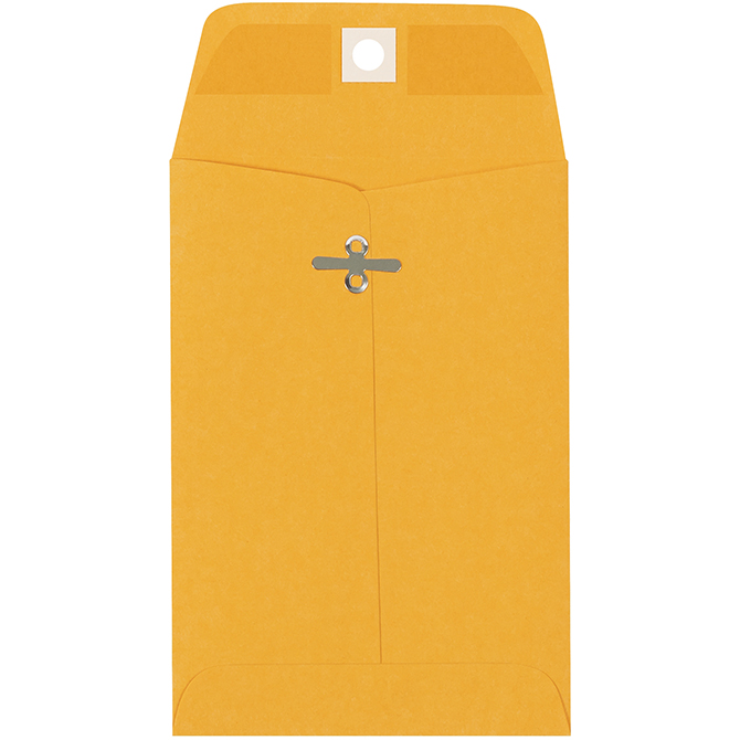 4.625 X 6.75" Clasp Envelopes, Kraft, 1000/Case