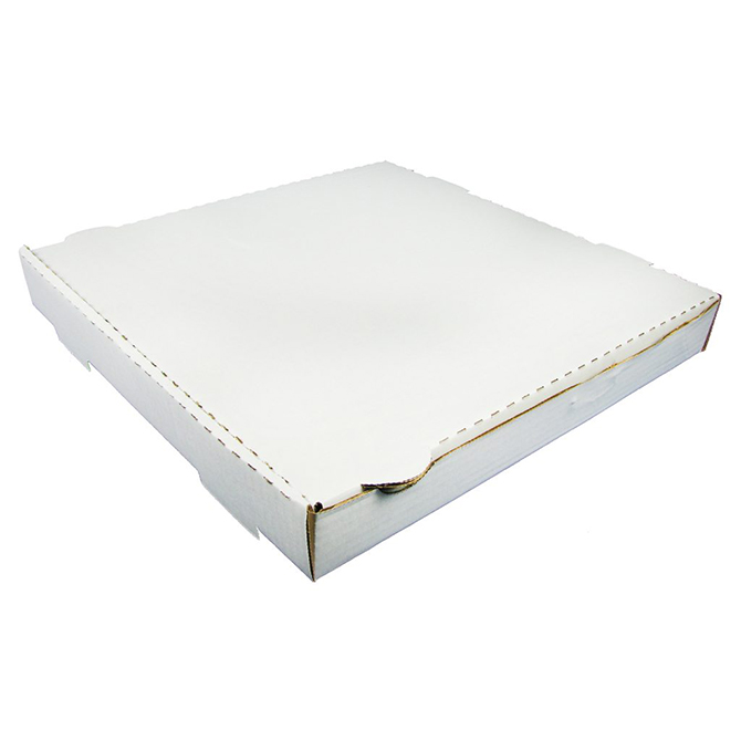 12 X 12 X 1.75 White Corrugated Pizza Box, 50 Boxes/Bundle