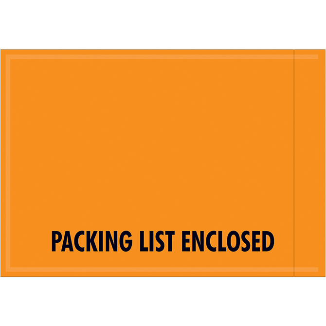 Packing List Envelopes - 4.5 X 6", MIL-Spec, "Packing List ENCLOSED…IMPORTANT Documents", 1000/Case