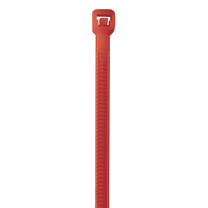 Cable Ties - 5.5", 40 LB., Fluorescent Red, 1000/Case