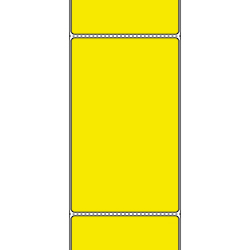 4 X 6.5" Thermal Transfer Labels - Perf, Yellow, 1000/Roll, 4 Rolls/Case