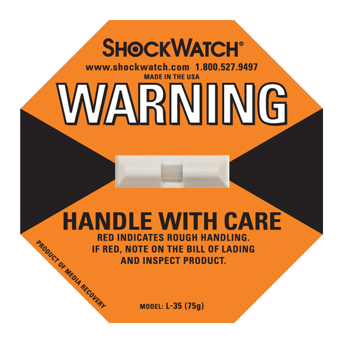 75G ShockWatch&reg; L-35 Impact Indicator, 50/Case